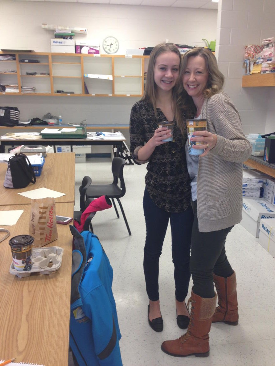 MsSabSue's tweet photo. The start of our day! Tims in the staff room! #takeyourkidtowork @CMS_Tigers #cmstalk https://t.co/TI4E23U4lG