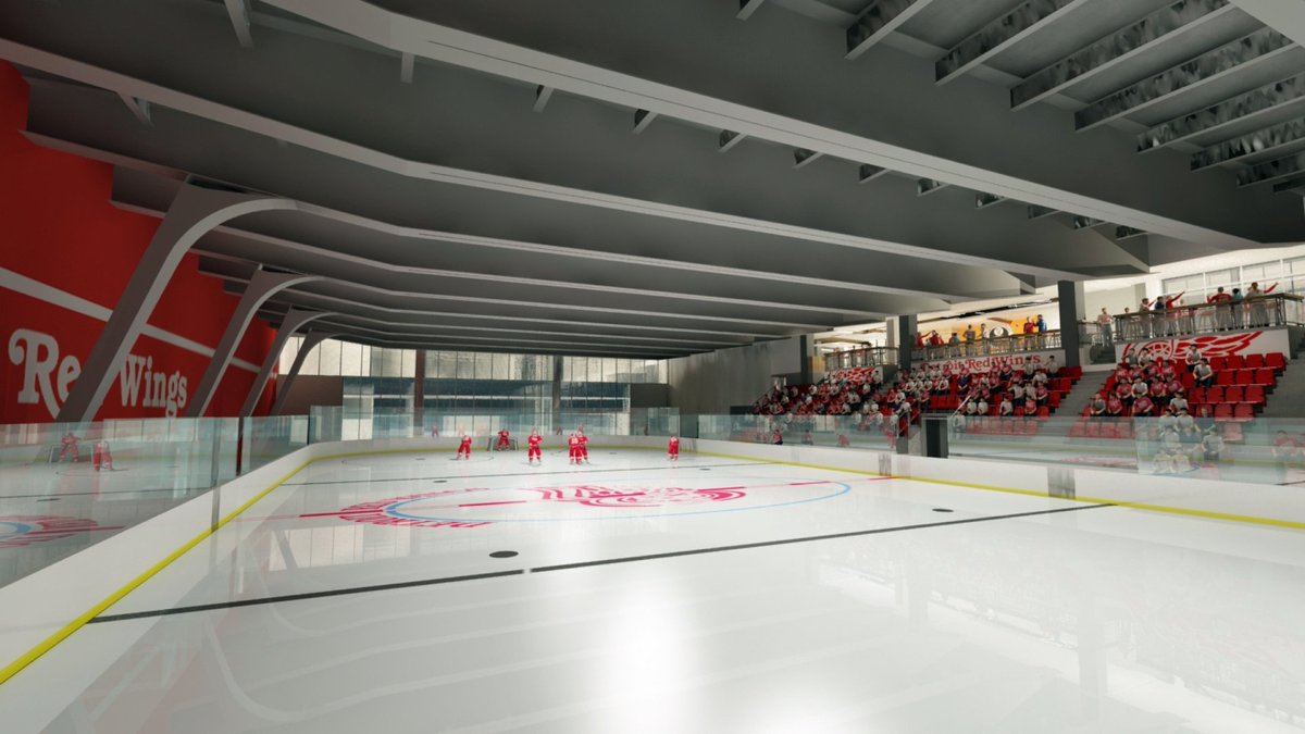 breakground's tweet photo. #RedWings add $95M in upgrades to new arena project, inc. practice ice 40 feet underground. @HOKSportsRecEnt https://t.co/stMcAoeQAQ