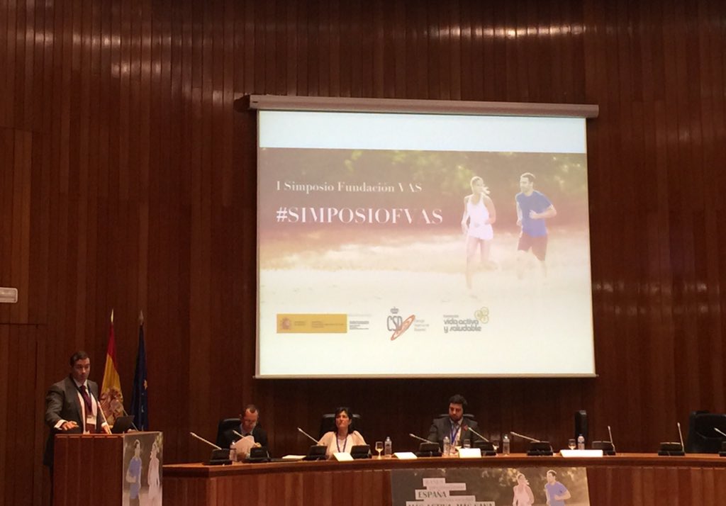 ingesport's tweet photo. Nuestro presidente, Gabriel Sáez Irigoyen:"Somos un país de niños sedentarios, esto hay que cambiarlo" #SimposioFVAS https://t.co/nXPwST8oty