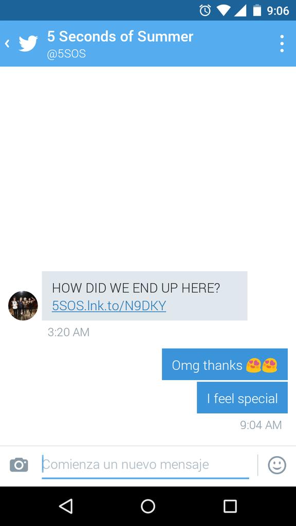 sunmiyon's tweet photo. Doesnt matter if this a spam but the dm me @5SOS #5sosdm #luckyone https://t.co/BXvpq91kzI