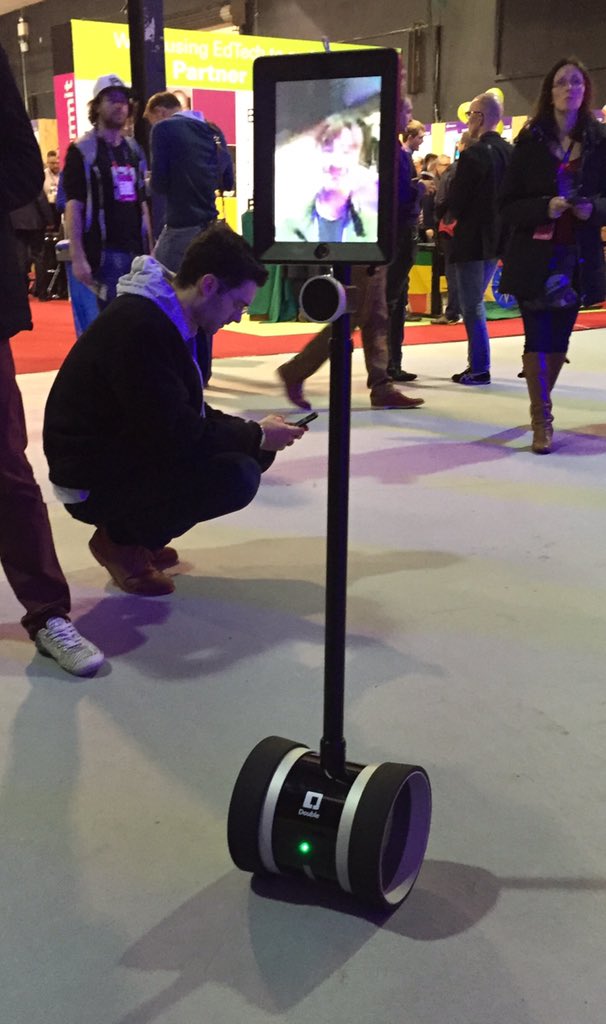 eddycarroll's tweet photo. Watch for @DoubleRobotics's @nickrbrewer in #villagegreen, #telepresent and actually present! Only $2500 #websummit https://t.co/zzcJ3DFr1G