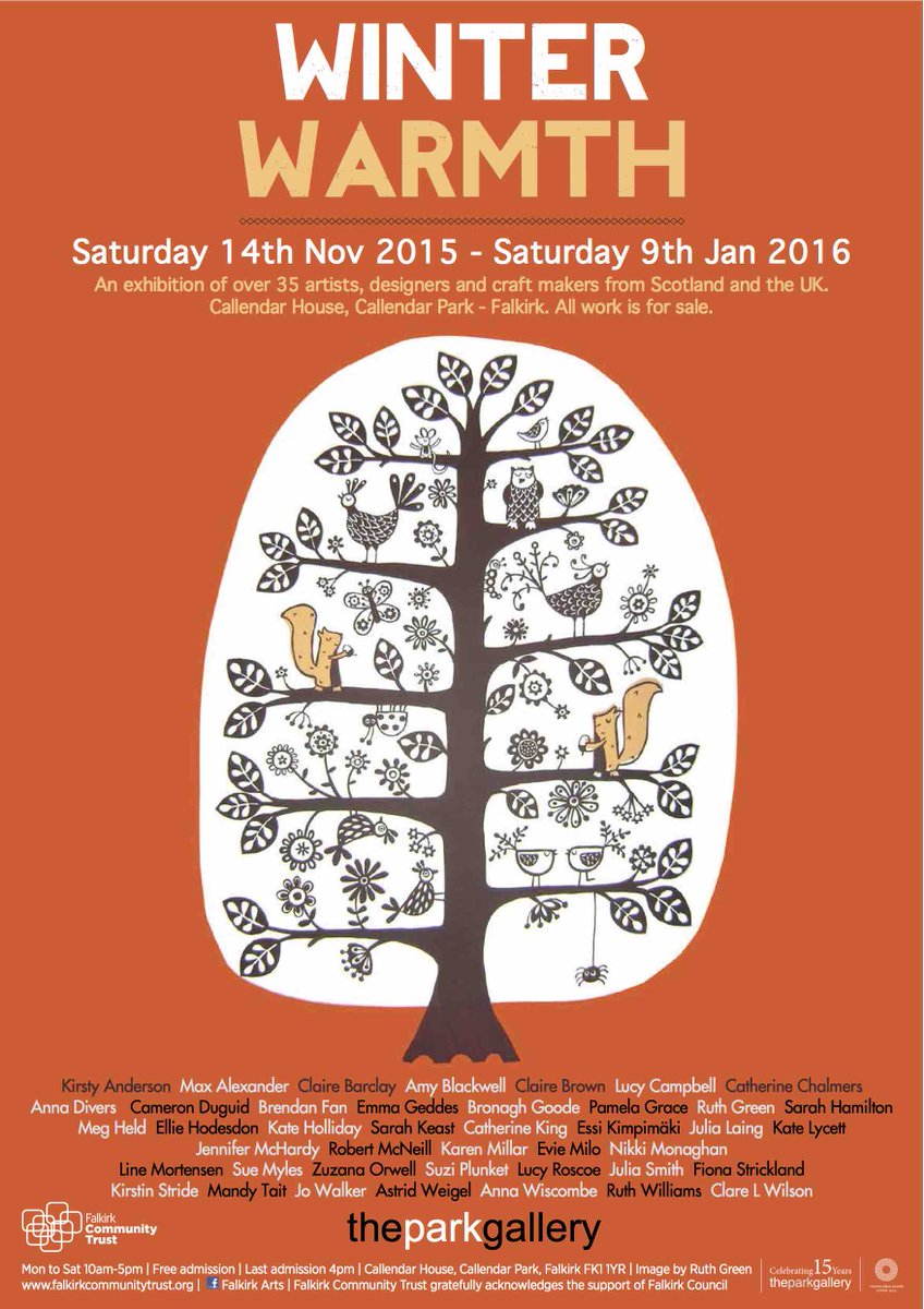 Excited to be taking part in #winterwarmth exhibition <a href="/theparkgallery/">The Park Gallery</a> Callander House Falkirk with <a href="/awoodentree/">弹子球</a>