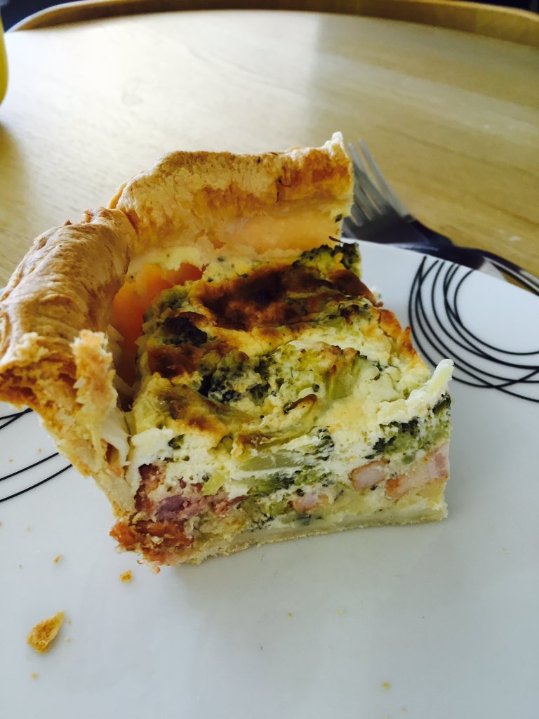 we_are_synergy's tweet photo. The Great Synergy Bake Off continues with @MattLewis___savoury entry... #BrocolliStiltonBaconQuiche #synergybakeoff https://t.co/m64X63ZaU3