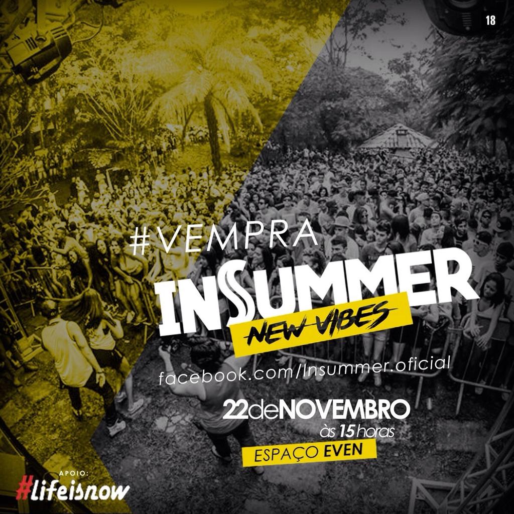 Insummer3's tweet photo. #VemPraInsummer ! https://t.co/eTR7UtJ9li