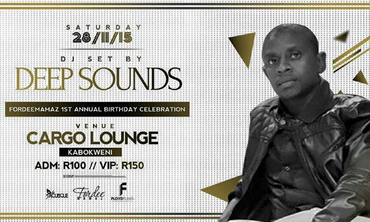 realchiefjr's tweet photo. #birthdaycelebration @CargoLoungeSA @deepsounds #mando let's fill up cargo @djtrevordee https://t.co/7SUvJKUlmN
