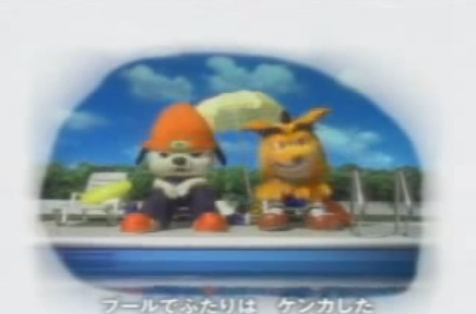 パラッパラッパー クラッシュバンデグー IQ ポスター クラッシュ