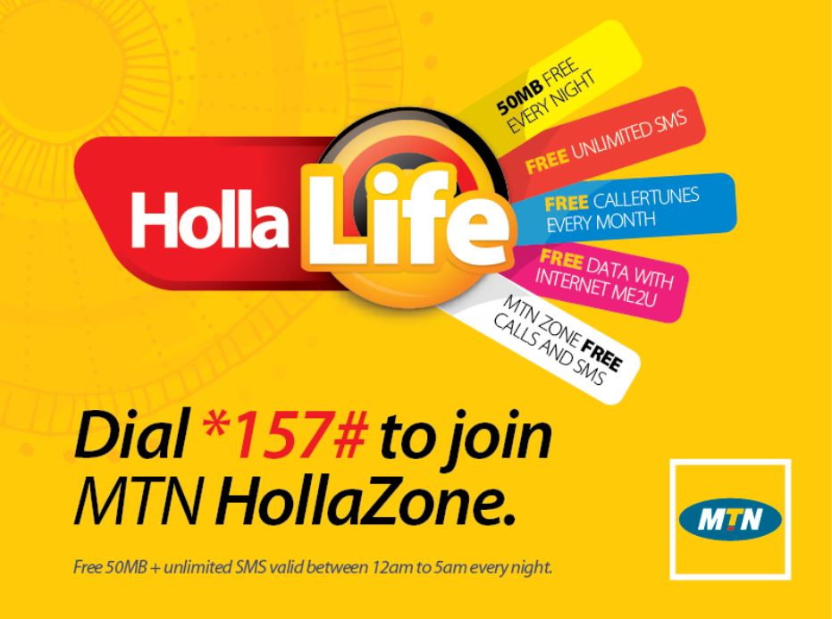 mtnug's tweet photo. Dial *157# join #MTNHolla Zone, get 50MB, Unlimited SMS, Free #MTNCallerTunez, Free Data with #MpaKuMBs, Free Calls. https://t.co/I6NniBY1bp