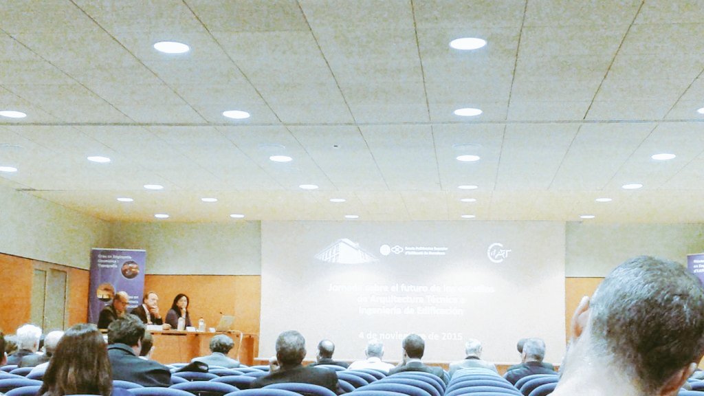 asociacionasat's tweet image. Comienza la Jornada sobre el futuro de los estudios de Arquitectura Técnica e Ingeniería de Edificación en Barcelona