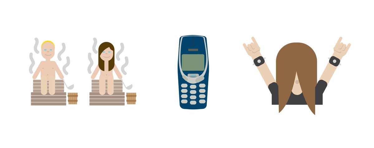 TheNordicWeb's tweet photo. Finland is the first country in the world to launch its own emojis https://t.co/Lm6MN7g8S4 https://t.co/GQjWXSNjIl