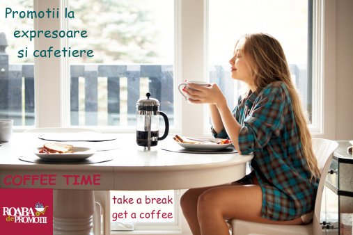 RoabaDePromotii's tweet photo. Promotii masive la expresoare, cafetiere si filtre de cafea. Coffee time! Intra acum pe https://t.co/qIlzR2FeWO https://t.co/JS3R5vohG3