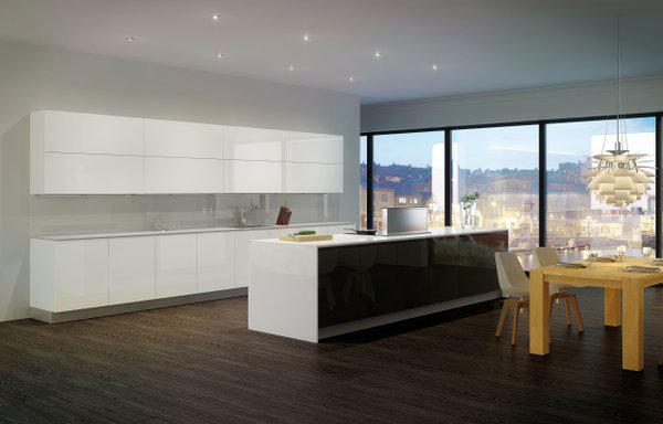 coshamie's tweet photo. We adore this kitchen lighting transformation done by @Sensio_Ltd. #kitchenlighting #lighting #decorkitchen https://t.co/66zTbWtaip