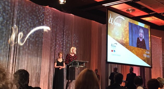 WestpacNZ's tweet photo. And the overall Supreme Women of Influence Award for 2015 goes to…Joan Withers #WOINZ https://t.co/v3j9PEcRdb