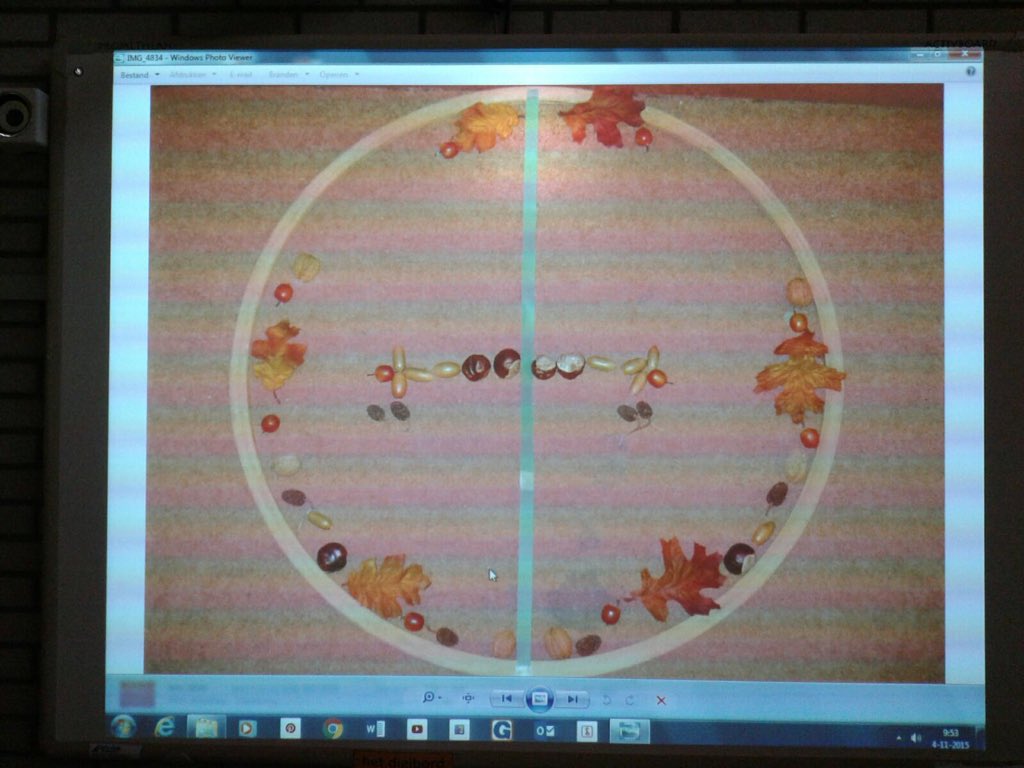 Een prachtig herfstschilderij van 1/2D!!