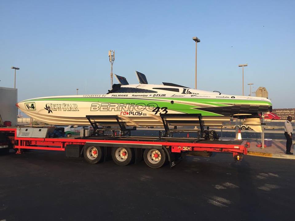 bernicoracing's tweet photo. Good morning Abu Dhabi! Practice day! #Bernico #bernicoracing #V1 #newstarracing #powerboatracing #H2Oracing #C1V1 https://t.co/70jgwQTPb5