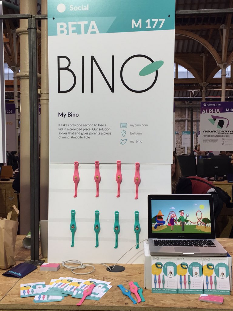 You can find the #MyBino team today at booth M177. Join us for a demo of our child safety device! #websummit #IoT