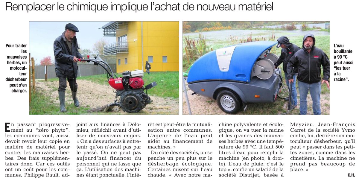 SMABB38's tweet image. 8 communes des #Vallons de la Tour s'engagent #ObjectifZéroPesticide - Extrait @ledauphine @Bourgoin38300 03-11-2015