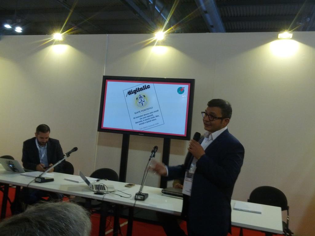 DigitalicMag's tweet image. Be hungry, be Pontifex è il nostro motto, anche a @SICUREZZA2015 #DigiIoT