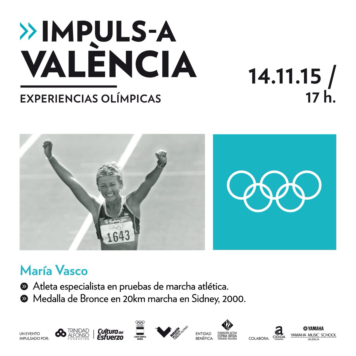 Tenemos una cita el 14N con Vidas Olímpicas y <a href="/_MariaVasco/">Maria Vasco</a>
Hazte con tu entrada en --> bit.ly/impuls-a