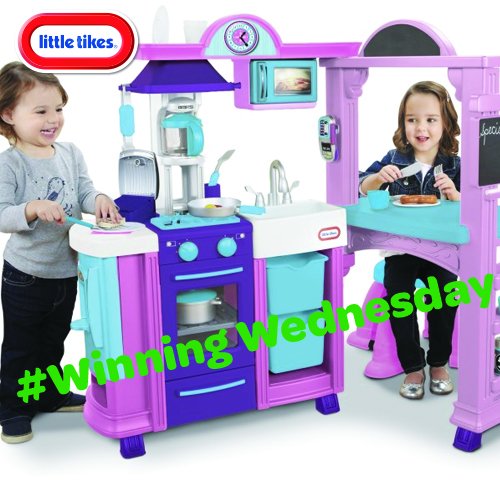 Today is #WinningWednesday! Follow and RT for your chance to #WIN a the Little Tikes Pink Kitchen &amp; Restaurant.