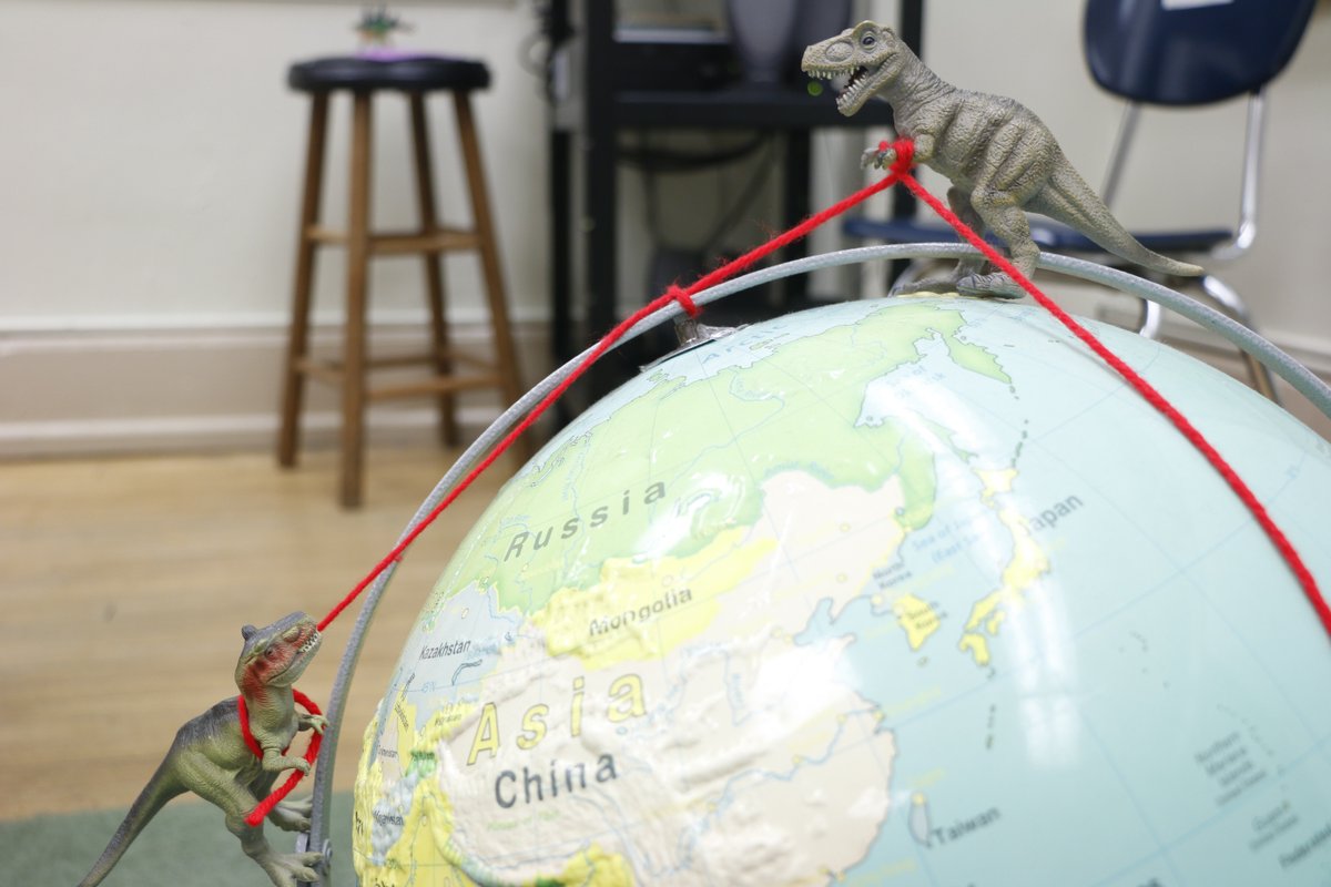 RSPDinovember's tweet photo. At first repelling sounded like a good idea....  https://t.co/zArb4Oedk4  #dinovember @Dinovember https://t.co/4l18tAu4Ah
