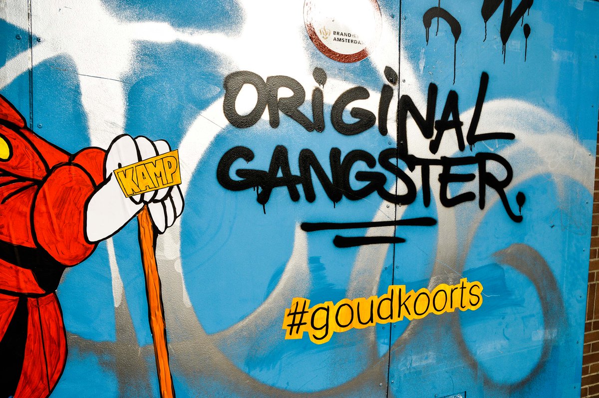 kampseedorf's tweet photo. Dag 3 #goudkoorts Original Gangster @DagobertDuckNL @DonaldDuckNL #ndsm #streetart https://t.co/Ym8uri3Rv3