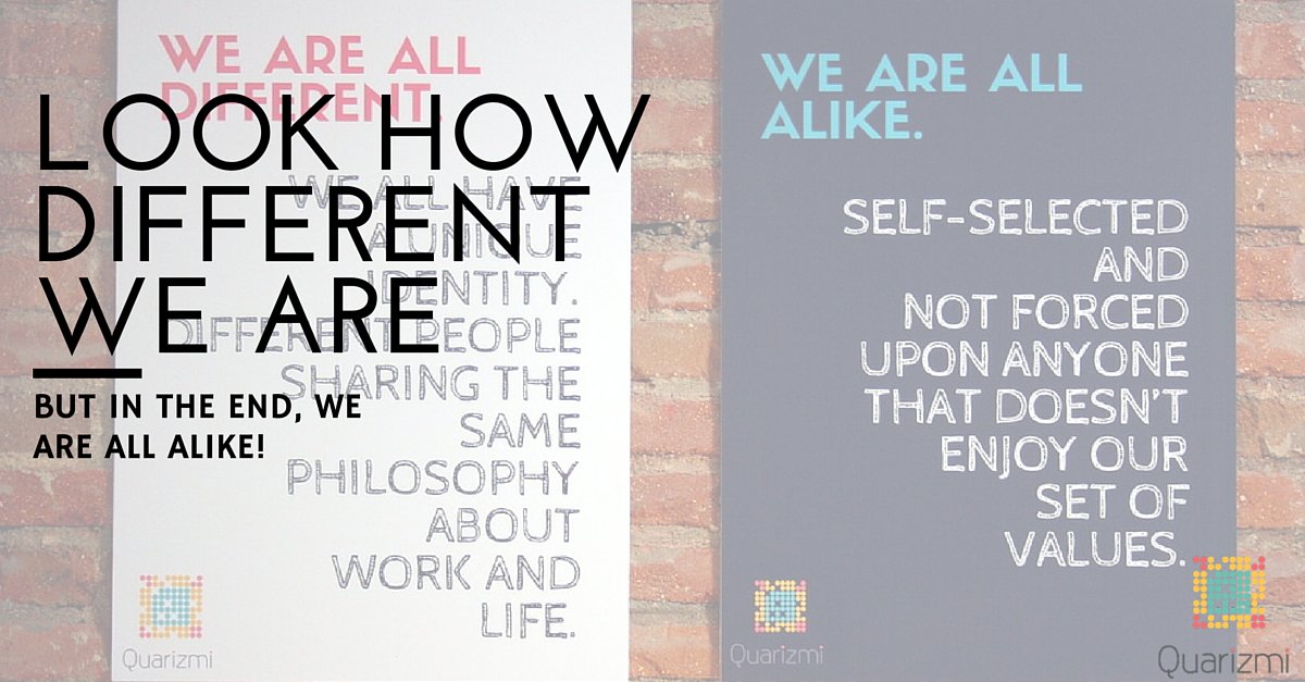 QuarizmiAdTech's tweet photo. Look how different we are. But in the end, we are all alike! New post in our blog. https://t.co/vrojYagcej https://t.co/bAPgD54fyF