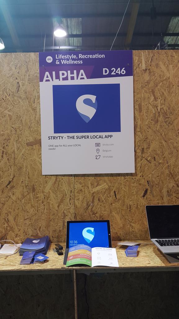 <a href="/StrytyApp/">Stryty</a> is LIVE at the <a href="/WebSummitHQ/">Web Summit Has Moved</a> at stand D246!  stryty.com - #WebSummit2015 #tech #startup #SMB