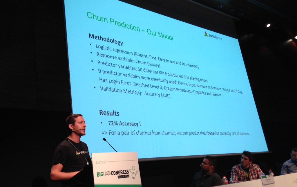 Now @CoEBigData #coebigdata Robert Roxin <a href="/Socialpoint/">Socialpoint</a> predict #Churn <a href="/Nanigans/">Nanigans</a> <a href="/Optimizely/">Optimizely</a> <a href="/unbounce/">unbounce</a> <a href="/omniata_inc/">Omniata</a>