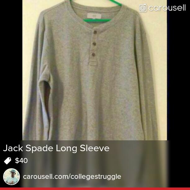 REVO_OFFICIAL's tweet photo. Selling Jack Spade Long Sleeve $40 https://t.co/h0Jckx7UaX #carousell #forsale @carousell_usa https://t.co/vvLiRz0zz6