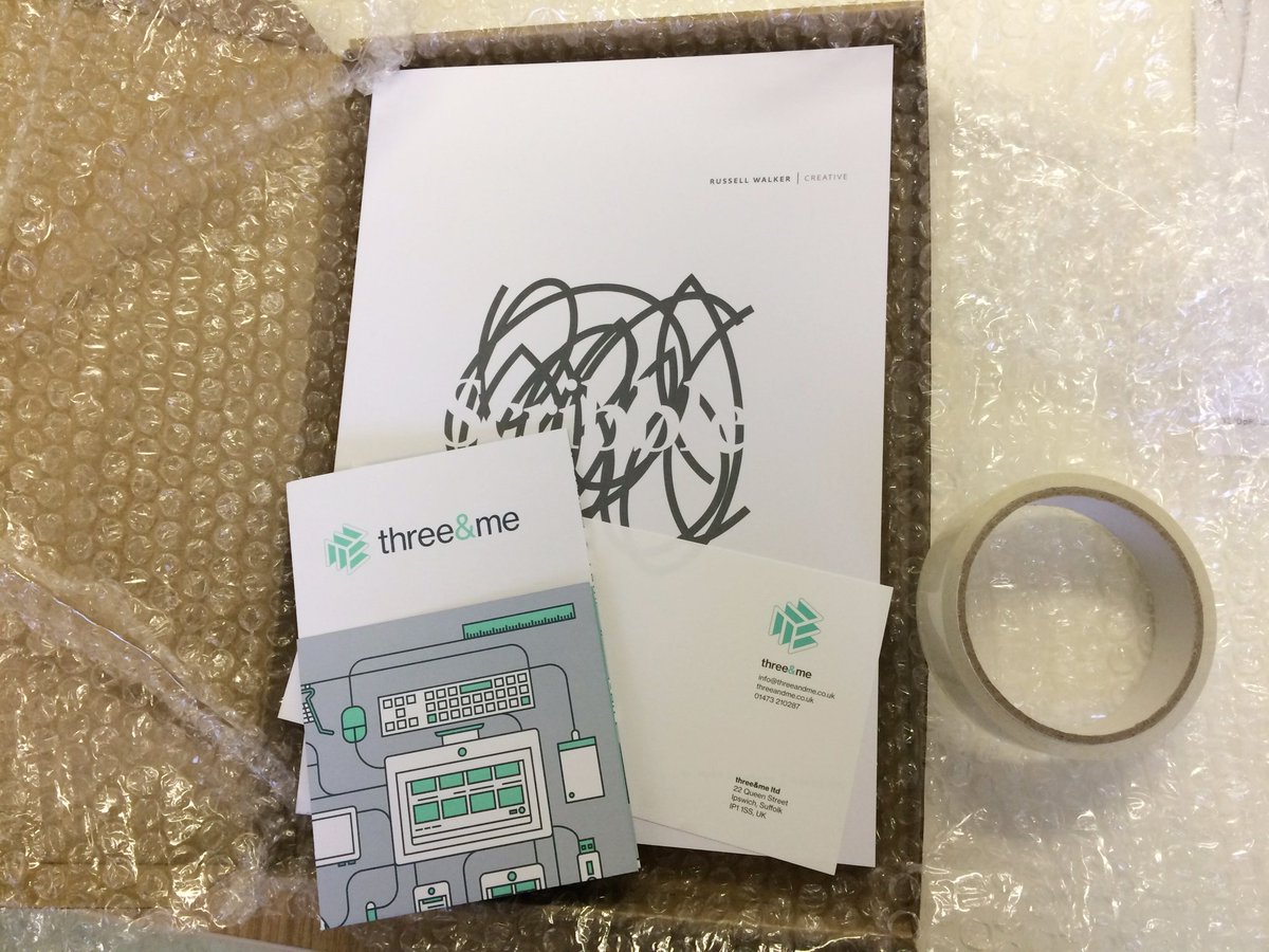 threeandme_'s tweet photo. Ready to send to a few lucky clients. The book we designed for illustrator Russell Walker #GraphicDesign #Gift https://t.co/9YoFMswjNo