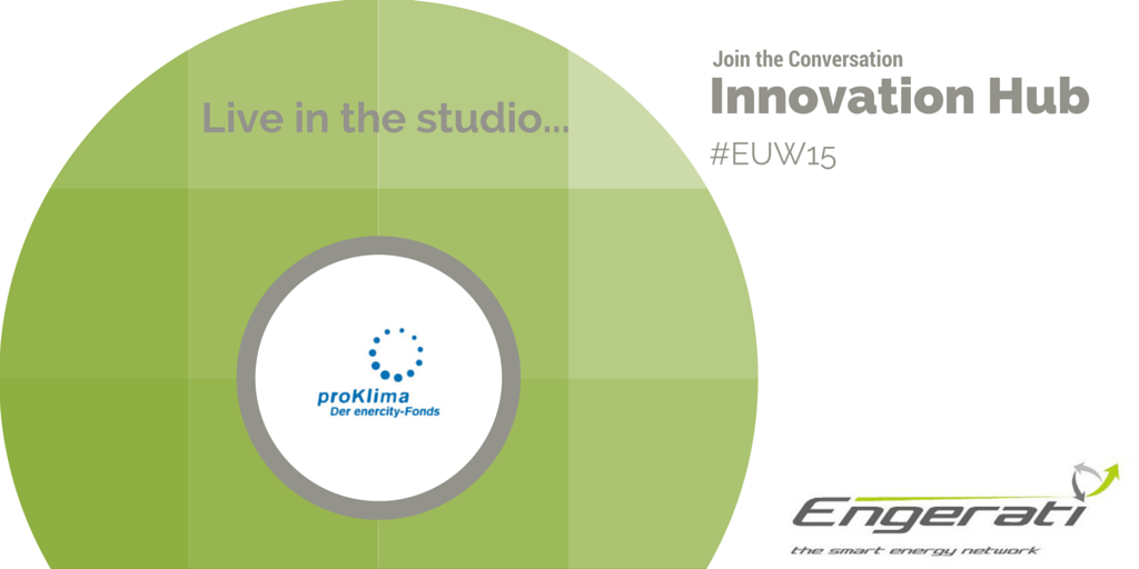 Engerati's tweet photo. Understanding the Carbon Fund created by Proklima helping to achieve #energy #efficiency #EngeratiStudio #EUW15 https://t.co/Vy2MVKjOKr