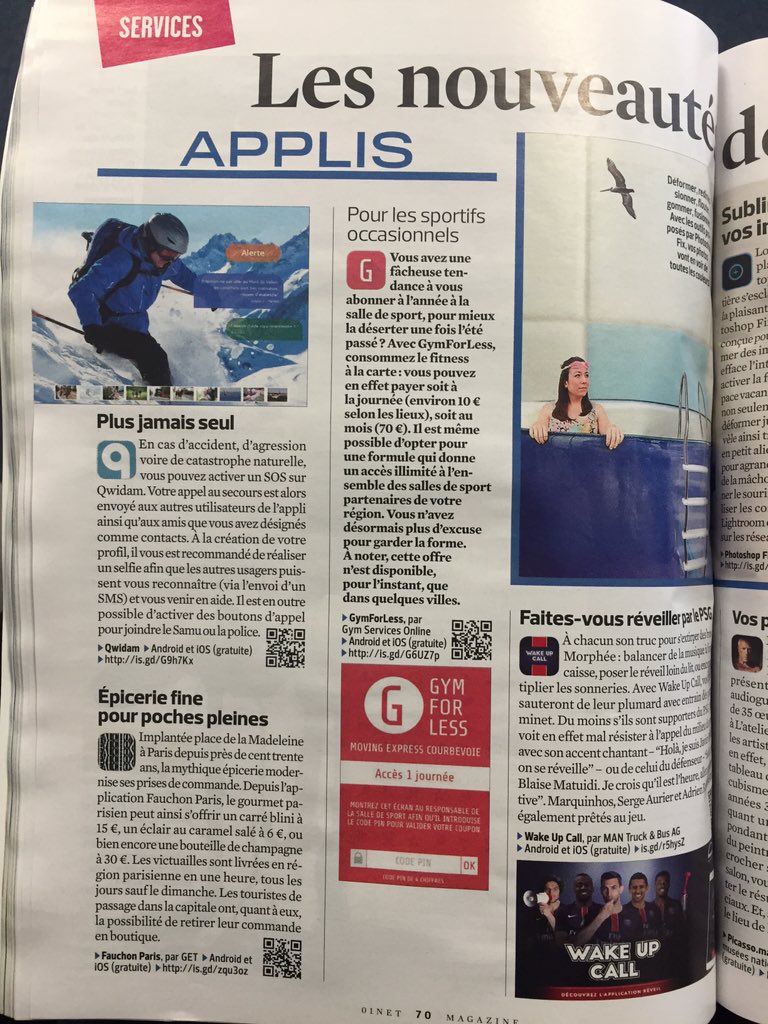 qwidam's tweet photo. Retrouvez @qwidam dans le magazine @01net @01netMag d'aujourd'hui #presse #msgu #qwidam #app #secuite #solidarite https://t.co/mxe0QloVjo