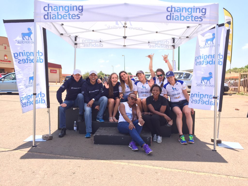 NovoNordiskSA's tweet photo. Our teams ready and excited for #Cycle4Diabetes tomorrow! Come and stay hi at @MyMaponyaMall https://t.co/Ypl1xyypaf