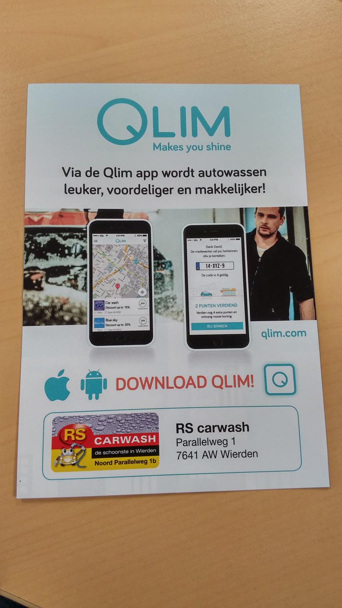 remcosamsen's tweet photo. Download de Qlim betaal app https://t.co/rkUIehRPWP