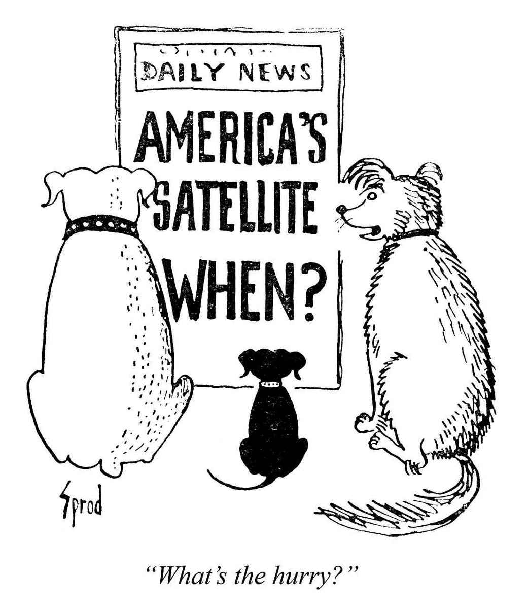 Punch Cartoon Books on Twitter: "Sputnik 2 launch 1957 ...