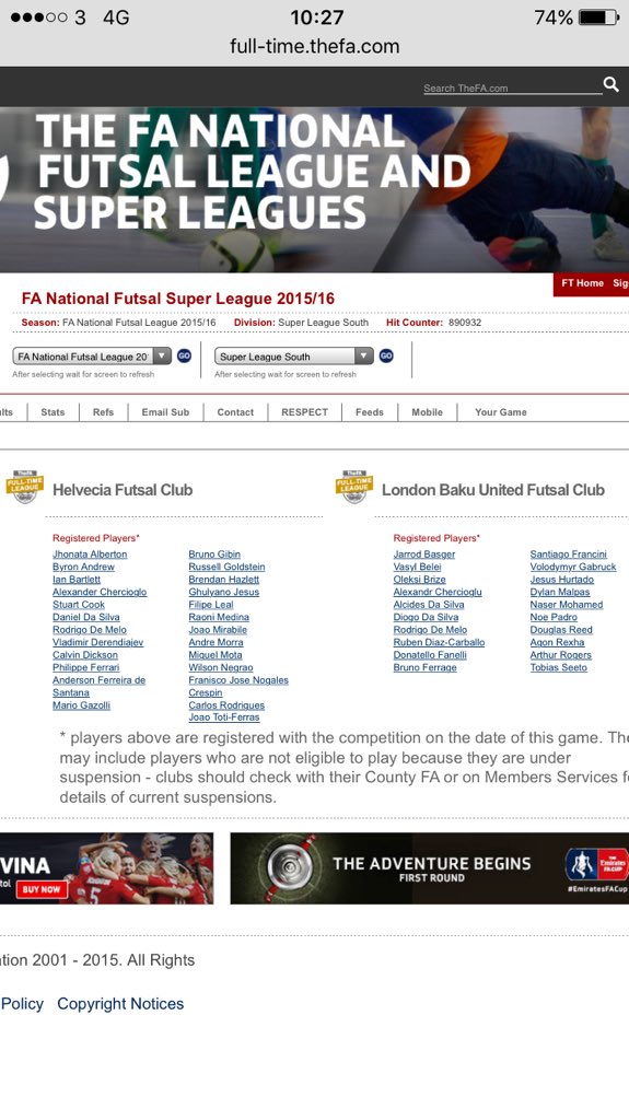 balticfutsal's tweet photo. Big one this coming Sunday at 12.15pm. https://t.co/K3OR0mPU1z