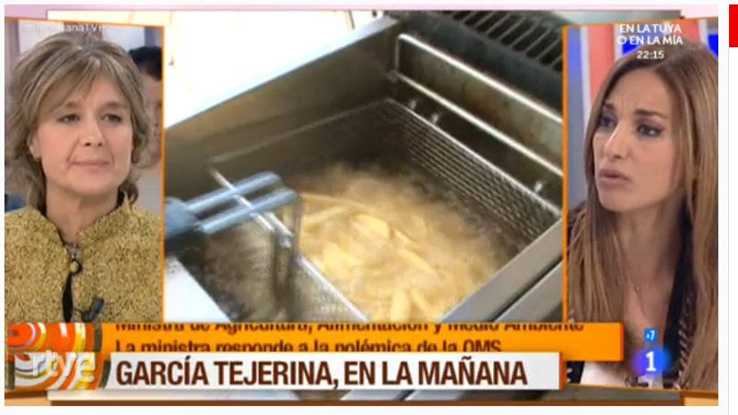 Isabel García Tejerina: "desde el Ministerio impulsamos la dieta mediterránea" rtve.es/directo/la-1/