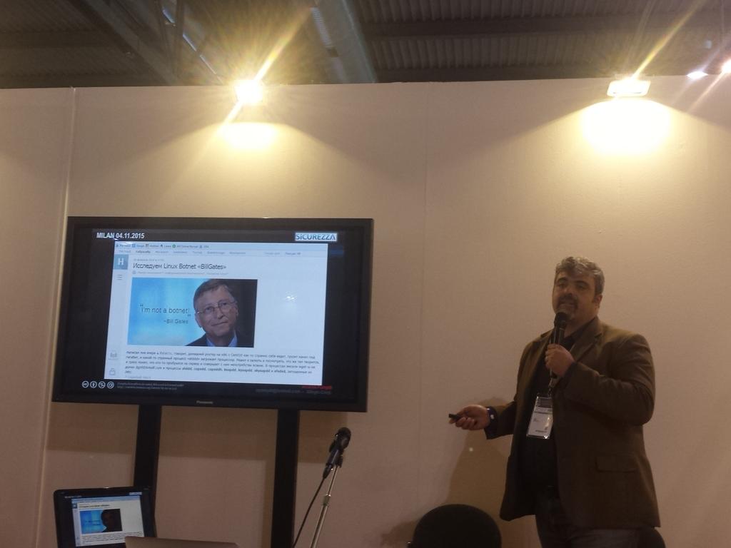 DigitalicMag's tweet image. Il Botnet #BillGates spiegato da Andrea Pompili #DigiIOT @franciungaro @framarin