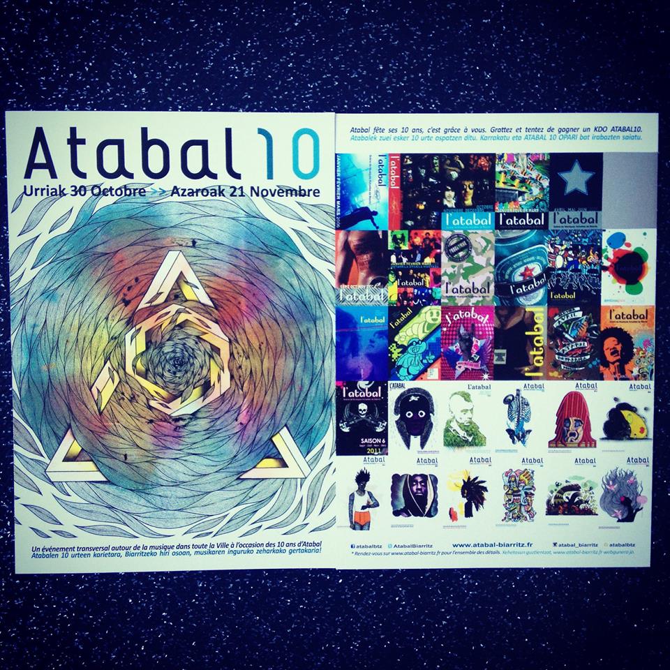 AtabalBiarritz's tweet photo. Les cartes postales #ATABAL10 à découvrir les soirs des concert, de nombreux cadeaux à gagner !!
#cadeaux #concert https://t.co/RiVjurRNao