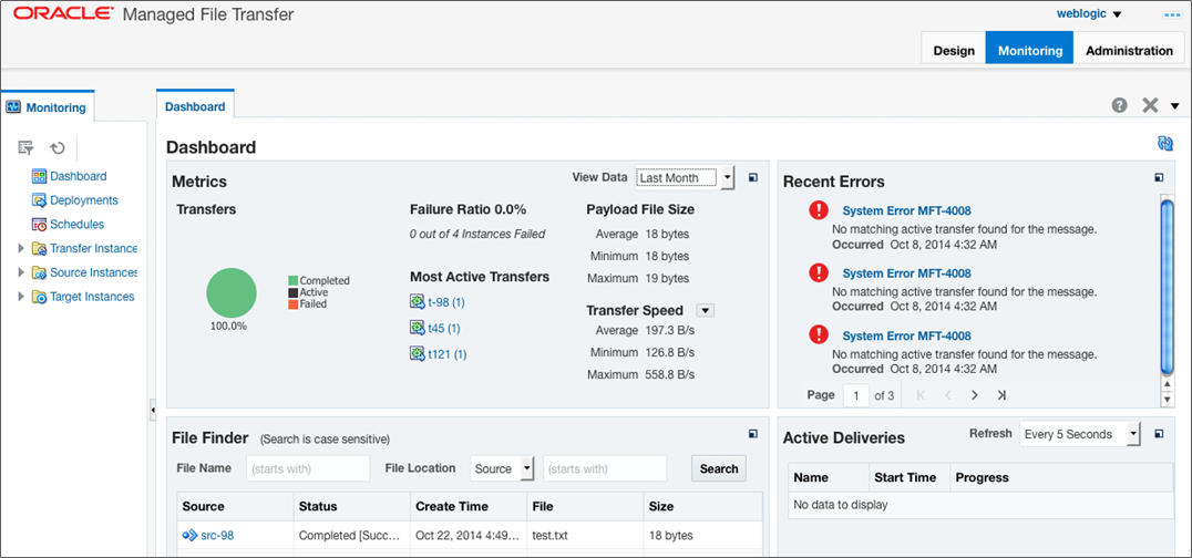 robertvanmolken's tweet photo. In 12.2.1 #OracleMFT can transfer Files to #cloud & #webcenter, redesigned in #AltaUI, new build-in actions & more! https://t.co/56cOcx15NV