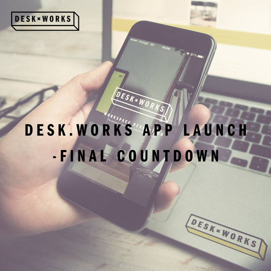 desk_works's tweet photo. #final #countdown @desk_works #app #launch #soon ! #coworking #workspace_revolution #sharingdesk #digitalnomads https://t.co/IChwRI1aYf