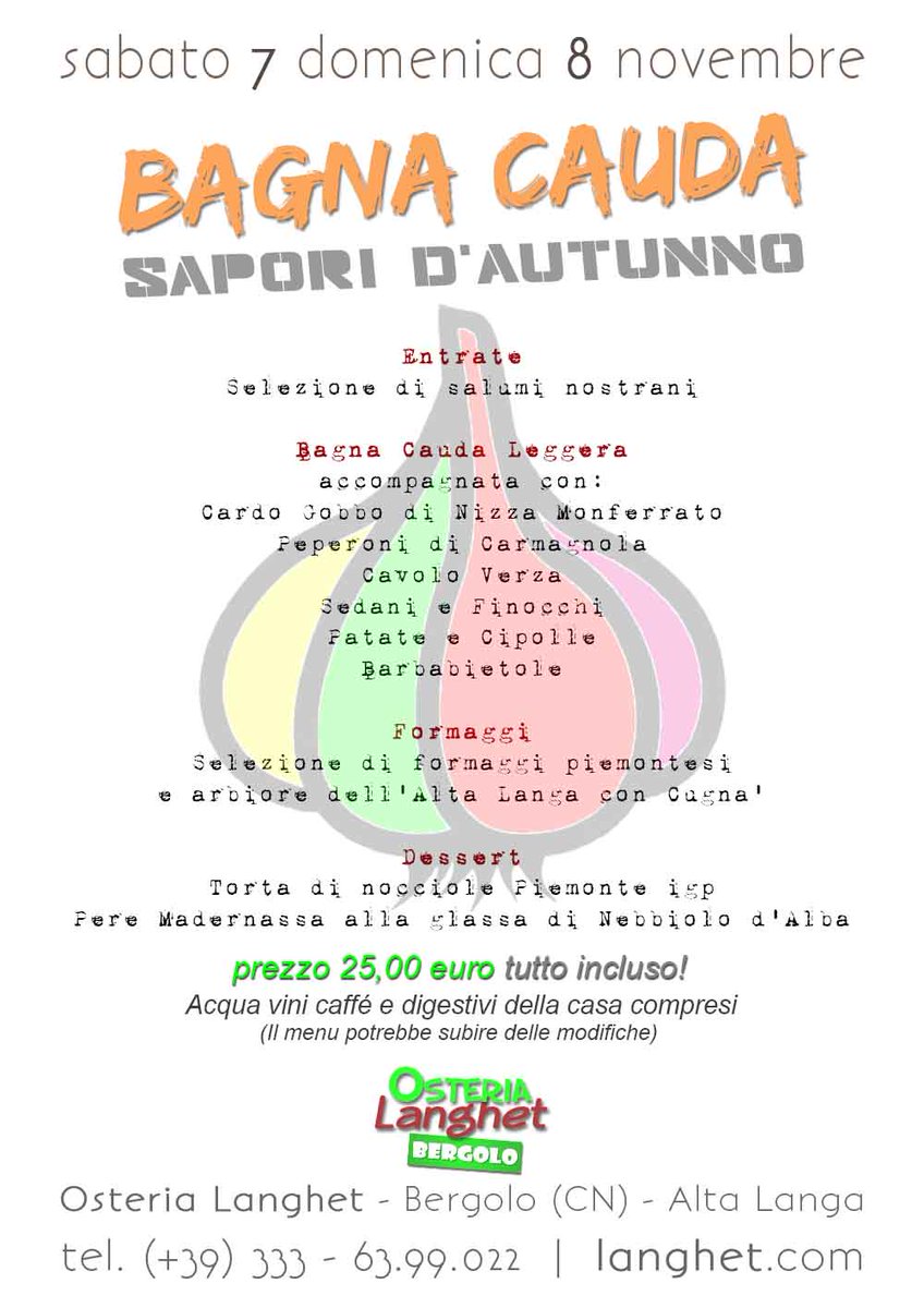 Langhet's tweet photo. E' tempo di Bagna Cauda!! :) #Langhet https://t.co/Xcd5zUOIa4