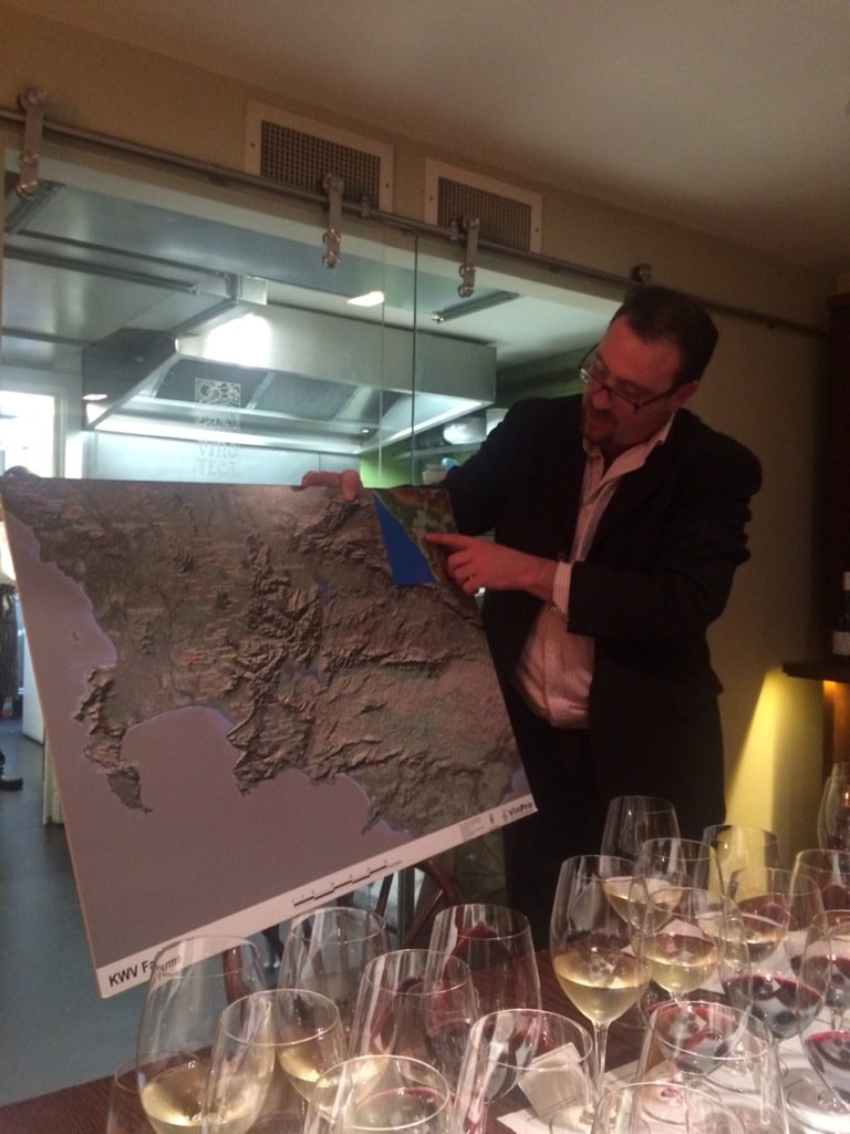 Our viticulturist <a href="/Vinebug/">Marco Ventrella</a> explaining terroirs
