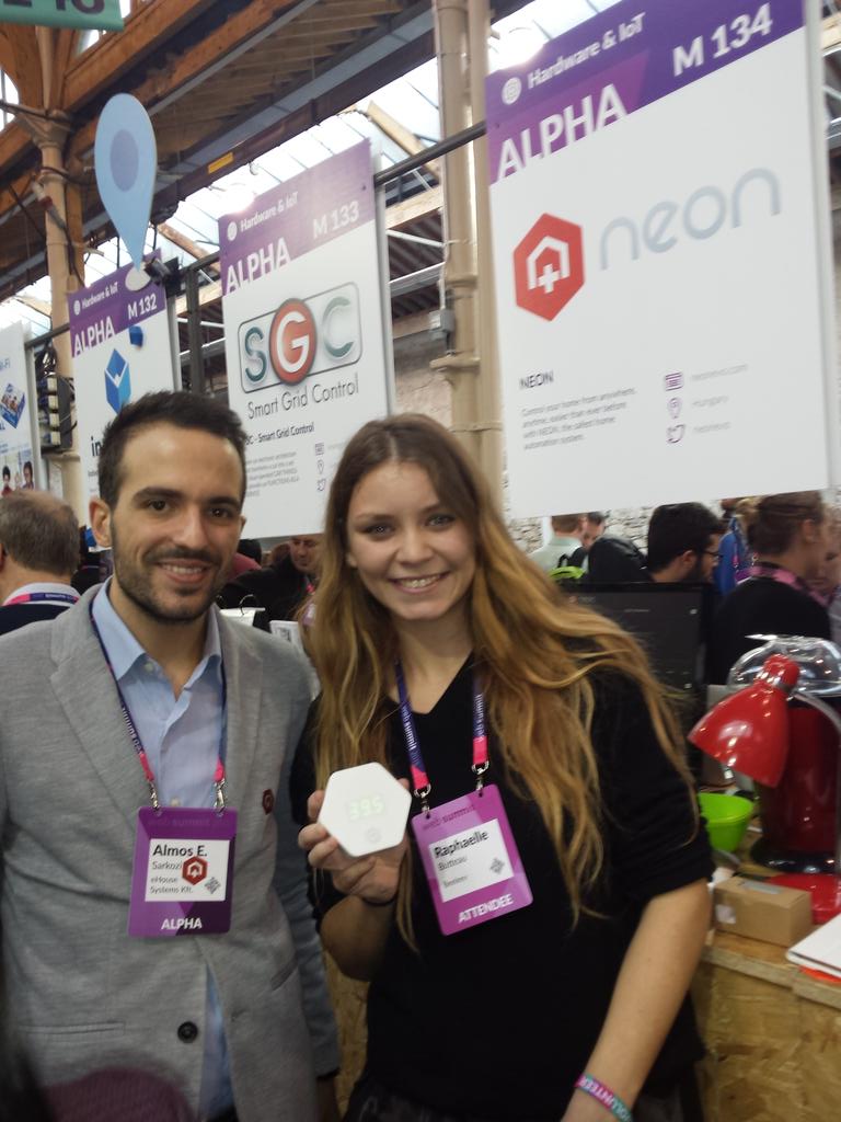 Beeleev_'s tweet photo. @suchalmoswow from#Hungary is exhibiting Neon at #Websummit - I'll be a beta tester in France! Soon on #Beeleev https://t.co/jyHj0ZiDoC
