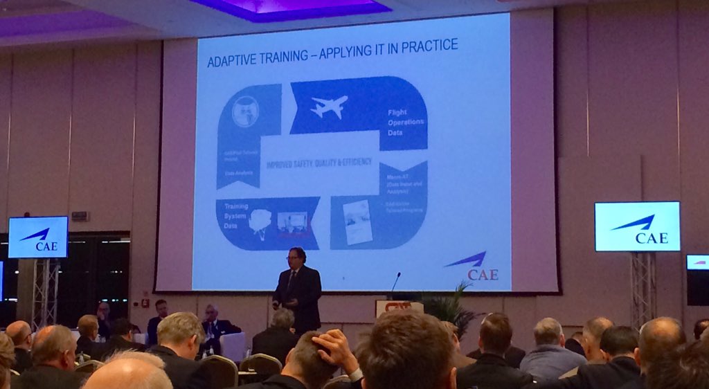 CAE_Inc's tweet photo. #eats2015 talk: #CAE proposes that regulators work with industry to create regulatory roadmap for adaptive #training https://t.co/pKC8CqiBlo