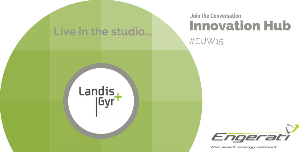 Engerati's tweet photo. Next up in the #EngeratiStudio we have Thierry Pollet (@landisgyr) talking all things #Smart #Grid strategy #EUW15 https://t.co/MujSj87j0Z