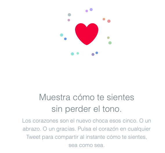 esMkt's tweet photo. Por si aún no te habías enterado, Twitter cambia el FAV por el... ME GUSTA!  ¿Qué te parece el cambio? #TwitterHeart https://t.co/EQctoKaylk