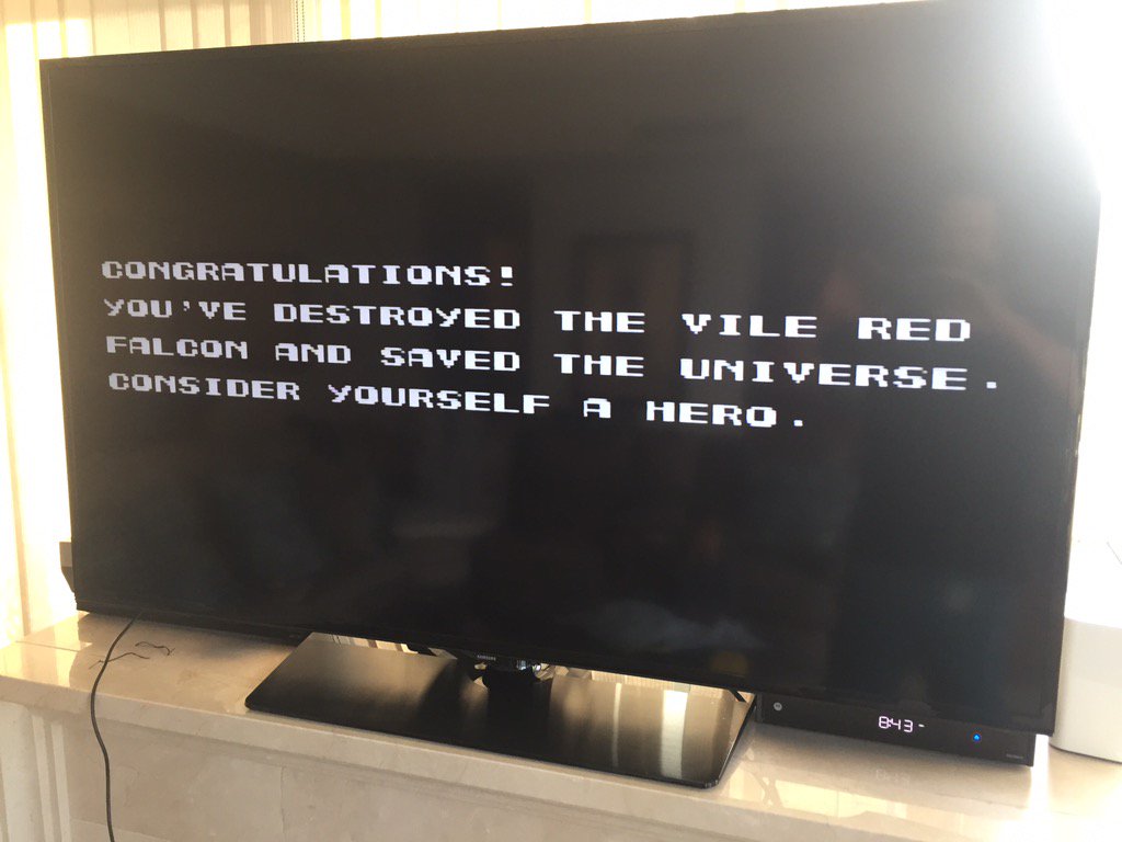 jarpad's tweet photo. It's only 8:43am and I've already beaten Contra. What have you done with YOUR day?!?! #Accomplishment https://t.co/oVd4ydb5Xn