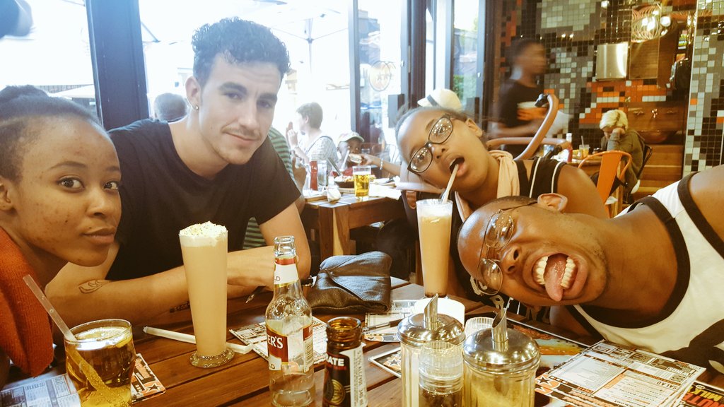 ThePope_2Eazii's tweet photo. Family after a LONG day. #FeesHaveStayedTheSame #FeesMustFall https://t.co/5z9pBCBYp9