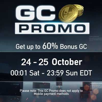 Get up to 60% more GC this weekend. #GRPhantoms